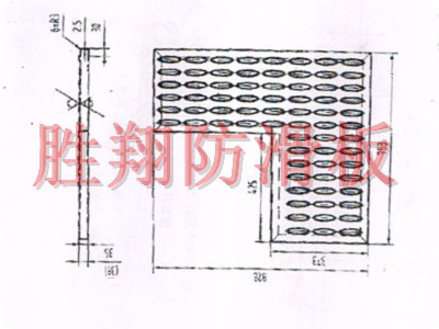 特殊規格鱷魚嘴防滑板圖紙